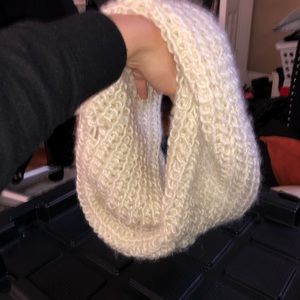 Knitted infinity scarf